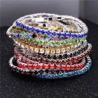 Simple Style Geometric Crystal Rhinestone Gem Bracelets main image 4