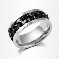 Exaggerated Geometric Titanium Steel Rings Stainless Steel Rings main image 4