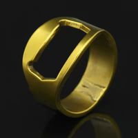 Retro Geometric Titanium Steel Rings Hollow Out Stainless Steel Rings 1 Piece sku image 10