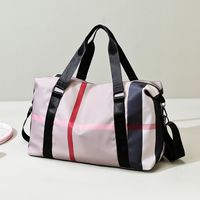Unisex Fashion Stripe Oxford Cloth Waterproof Duffel Bags main image 6