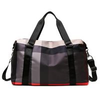 Unisex Fashion Stripe Oxford Cloth Waterproof Duffel Bags sku image 5
