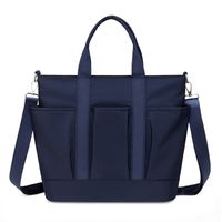 Women's Fashion Solid Color Oxford Cloth Shopping Bags sku image 3