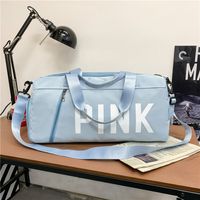Unisex Fashion Letter Nylon Waterproof Duffel Bags sku image 3