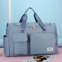 Unisex Fashion Solid Color Oxford Cloth Waterproof Duffel Bags main image 6