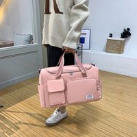 Unisex Fashion Solid Color Oxford Cloth Waterproof Duffel Bags main image 3
