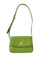 Women's Medium All Seasons Pu Leather Solid Color Fashion Square Lock Clasp Crossbody Bag main image 3