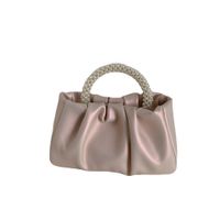 Women's Small All Seasons Pu Leather Solid Color Fashion Pearls Square Magnetic Buckle Cloud Shape Bag main image 3