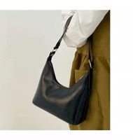 Women's Small All Seasons Pu Leather Solid Color Fashion Bucket Zipper Underarm Bag sku image 3