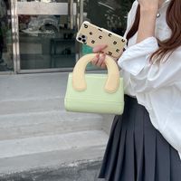 Women's Small Pu Leather Solid Color Fashion Square Magnetic Buckle Crossbody Bag main image 3