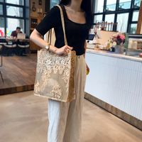 Women's Large All Seasons Nylon Solid Color Fashion Square Magnetic Buckle Tote Bag sku image 4