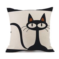 Cute Animal Linen Pillow Cases sku image 1