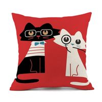 Cute Animal Linen Pillow Cases main image 6