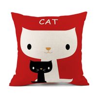 Cute Animal Linen Pillow Cases sku image 4