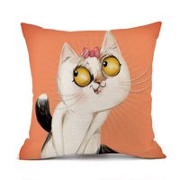 Cute Animal Linen Pillow Cases sku image 8