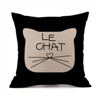 Cute Animal Linen Pillow Cases main image 3