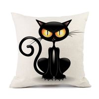 Cute Animal Linen Pillow Cases sku image 2