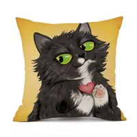 Cute Animal Linen Pillow Cases sku image 6