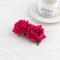 Fashion Flower Cloth Hair Combs sku image 7