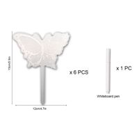 Simple Acrylic Flower Plant Potted Garden Marker Butterfly Field Cutting sku image 15