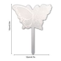 Simple Acrylic Flower Plant Potted Garden Marker Butterfly Field Cutting sku image 8