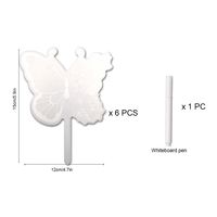 Simple Acrylic Flower Plant Potted Garden Marker Butterfly Field Cutting sku image 14