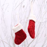 Christmas Cute Color Block Polyester Party Cutlery Bag main image 2