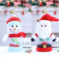 Christmas Christmas Santa Claus Snowman Nonwoven Party Candy Jar 1 Piece main image 2