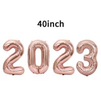 New Year Number Aluminum Film Party Balloons 4 Pieces main image 5