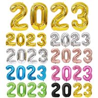 New Year Number Aluminum Film Party Balloons 4 Pieces main image 1