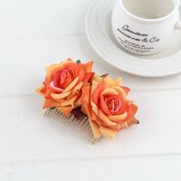 Romantic Flower Cloth Insert Comb sku image 9