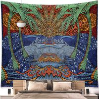 Fashion Cartoon Landscape Polyester Tapestry sku image 9