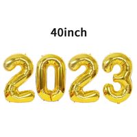 New Year Number Aluminum Film Party Balloons 4 Pieces main image 2