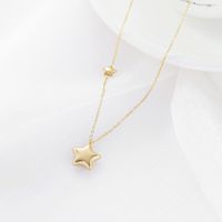 Fashion Star Titanium Steel Necklace Plating Stainless Steel Necklaces 1 Piece main image 4