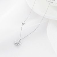 Fashion Star Titanium Steel Necklace Plating Stainless Steel Necklaces 1 Piece sku image 1