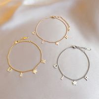 Style Simple Lettre Star Acier Au Titane Bracelets Placage Acier Inoxydable Bracelets main image 1