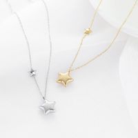 Fashion Star Titanium Steel Necklace Plating Stainless Steel Necklaces 1 Piece main image 6