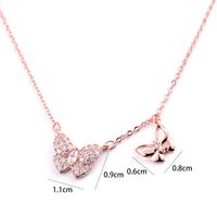 Luxurious Butterfly Copper Necklace Plating Zircon Copper Necklaces 1 Piece main image 4