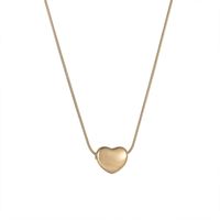 Retro Heart Shape Titanium Steel Necklace Plating Stainless Steel Necklaces 1 Piece main image 2