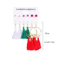 Fashion Christmas Tree Santa Claus Snowflake Alloy Inlay Rhinestones Women's Ear Studs sku image 38