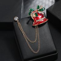 Fashion Bell Alloy Plating Chain Artificial Diamond Unisex Brooches 1 Piece main image 1