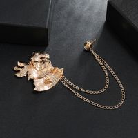 Fashion Bell Alloy Plating Chain Artificial Diamond Unisex Brooches 1 Piece main image 4