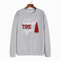 Fashion Christmas Tree Letter Polyester Round Neck Long Sleeve Regular Sleeve Printing Hoodie main image 4