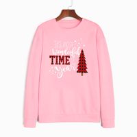 Fashion Christmas Tree Letter Polyester Round Neck Long Sleeve Regular Sleeve Printing Hoodie main image 5