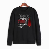 Fashion Christmas Tree Letter Polyester Round Neck Long Sleeve Regular Sleeve Printing Hoodie sku image 23