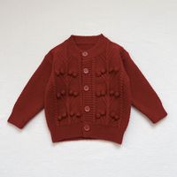 Basic Solid Color Polyacrylonitrile Fiber Hoodies & Sweaters sku image 1