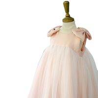 Prinzessin Einfarbig Schleife Polyester Mädchen Kleider main image 2