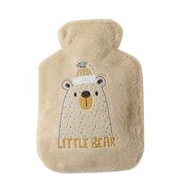 Soft Rabbit Fur Hot Water Bag Water Injection Hand Warmer Thickened Explosion-proof Plush Cartoon Large Hot-water Bag Wholesale Direct Sales main image 3