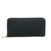 Women's Stripe Solid Color Pu Leather Zipper Wallets main image 5