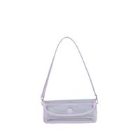 Women's Small Pvc Solid Color Fashion Square Magnetic Buckle Underarm Bag sku image 2