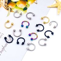 Fashion Solid Color Stainless Steel Plating Nose Studs 1 Piece main image 5